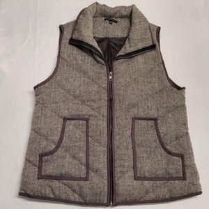 Staccato Quilted Herringbone Vest – Size Large